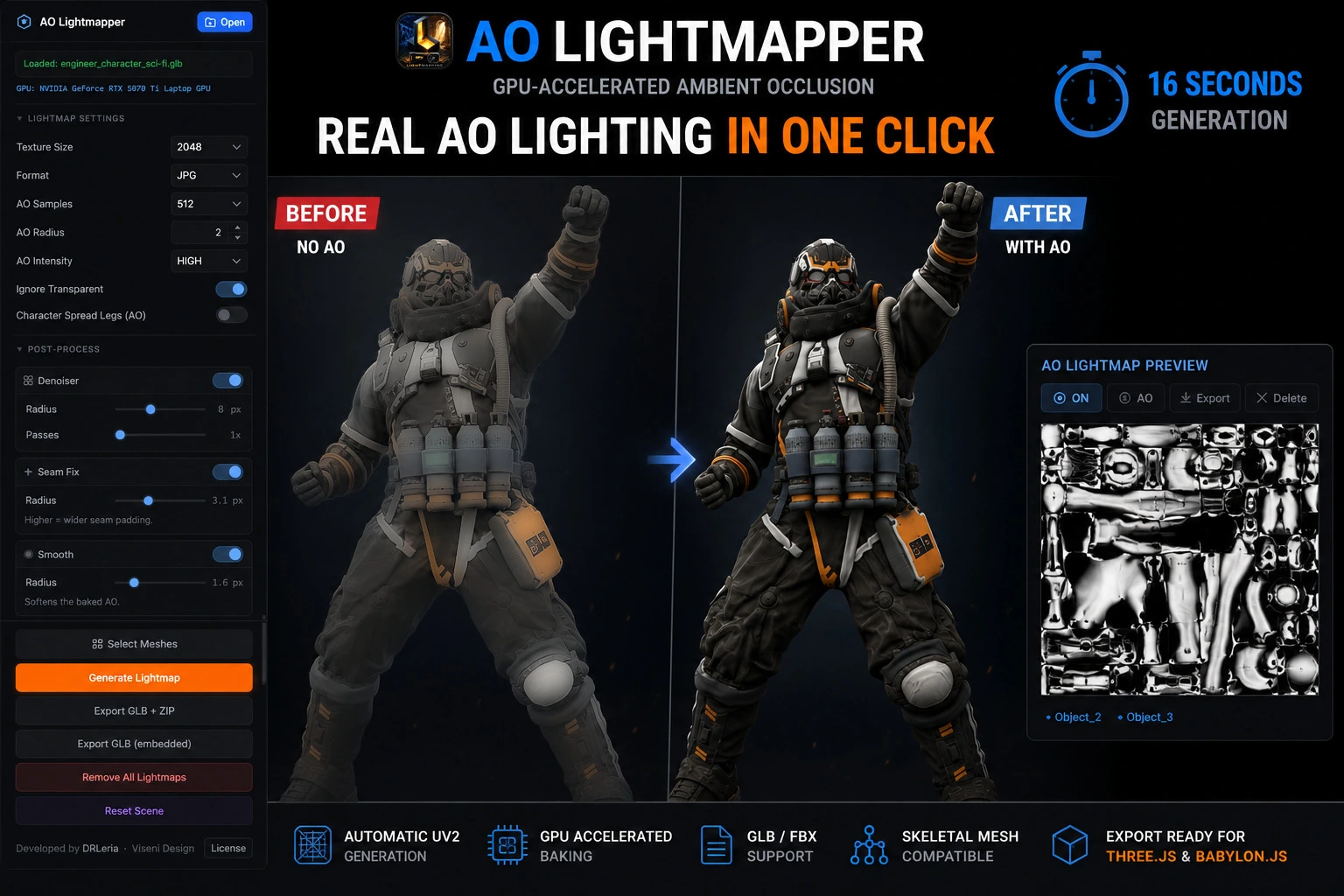 AO Lightmapper Baking Preview