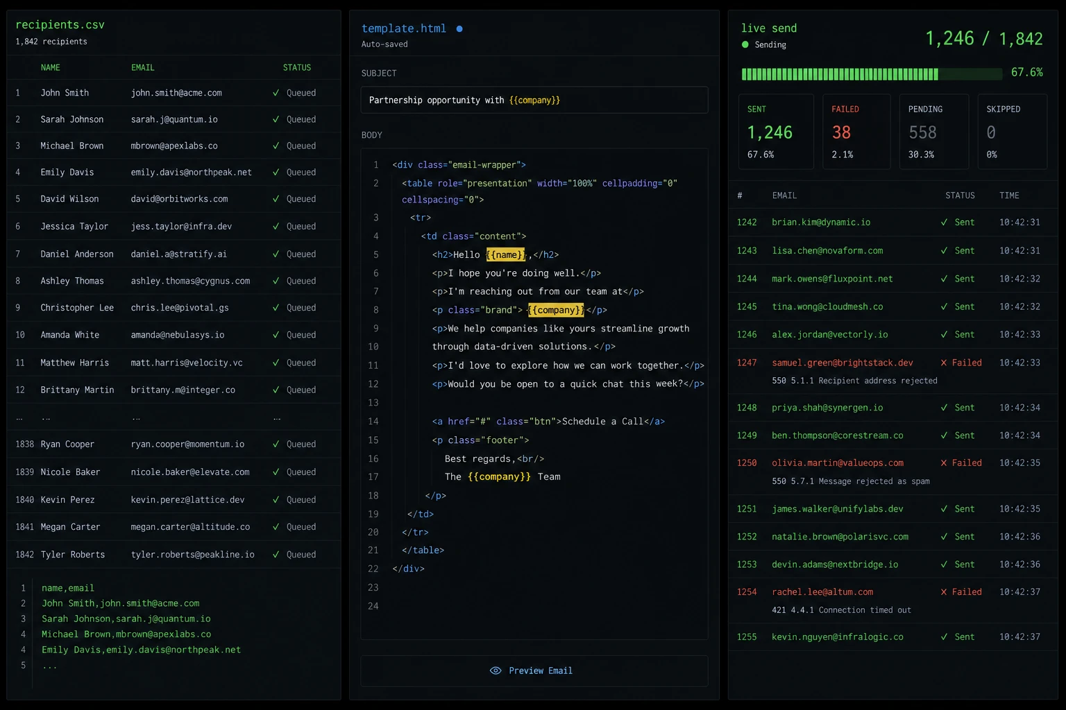 Turbo Mailer — Bulk Email Tool