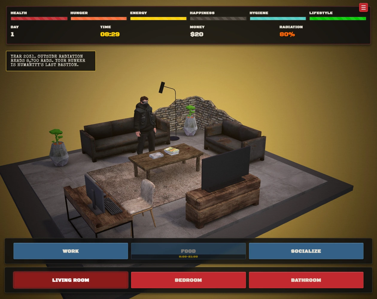 Inside Robert's Bunker